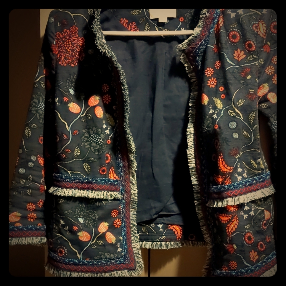 Unique artsy blazer